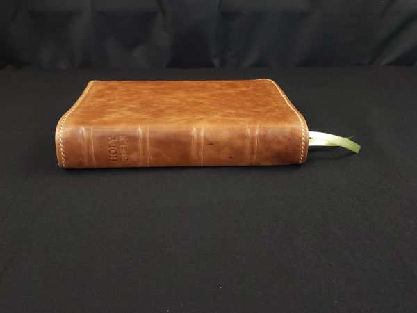 Naked Holy Bible stamp on spine with 4 ribs