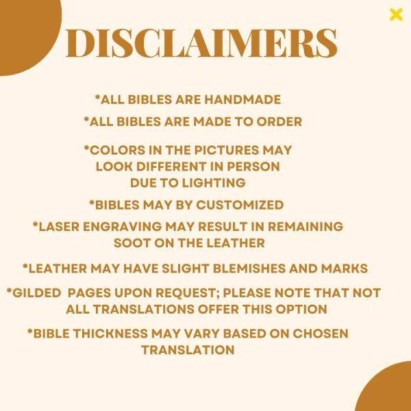 Brown sheepskin leather ESV Study Bible with honey brown perimeter stitching and three ribbons - Image 6