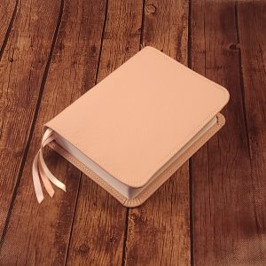 LIMITED EDITION Dusty Pink ESV Journaling Study Bible with Ivory Stitching and Three Ribbons