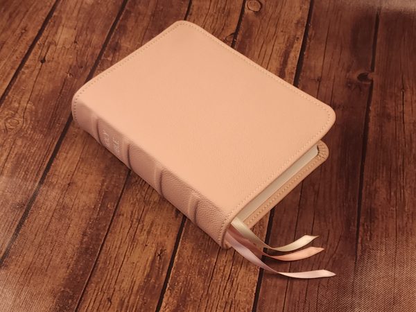 Pink Sheepskin Bible with 3 Ribbons